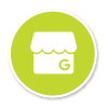 Google My Business icon round green