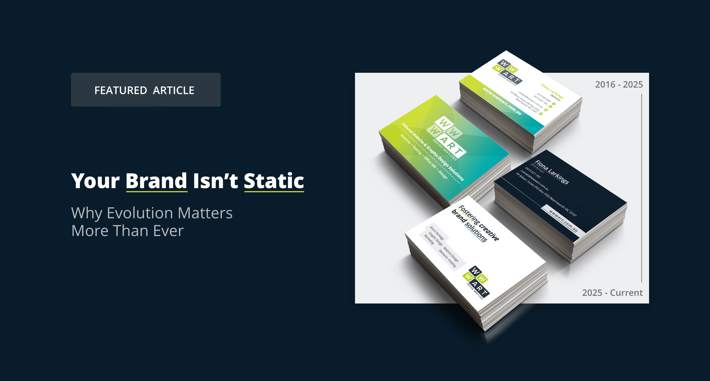 Your Brand Isn’t Static