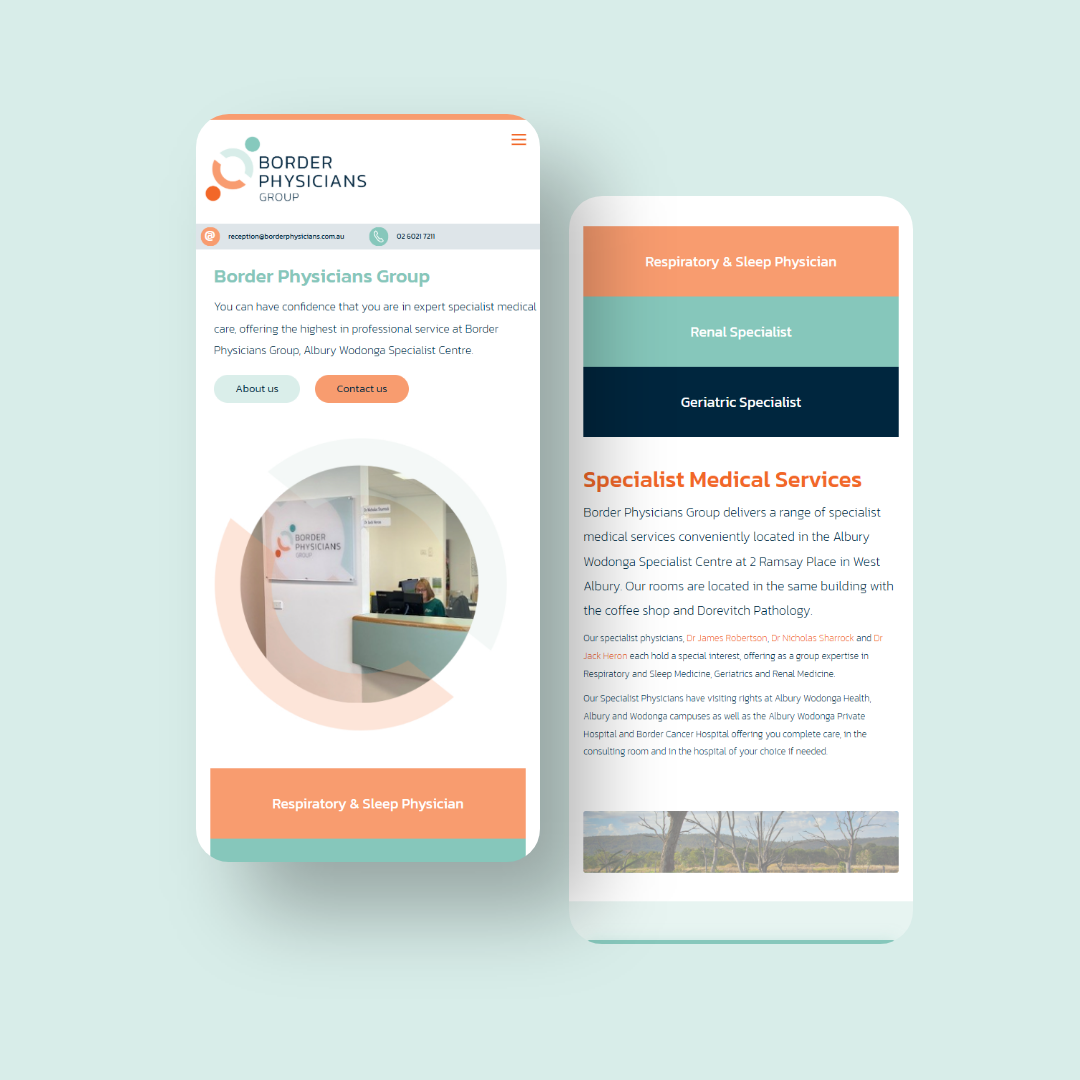 Border Physicians Group - Mobile Website