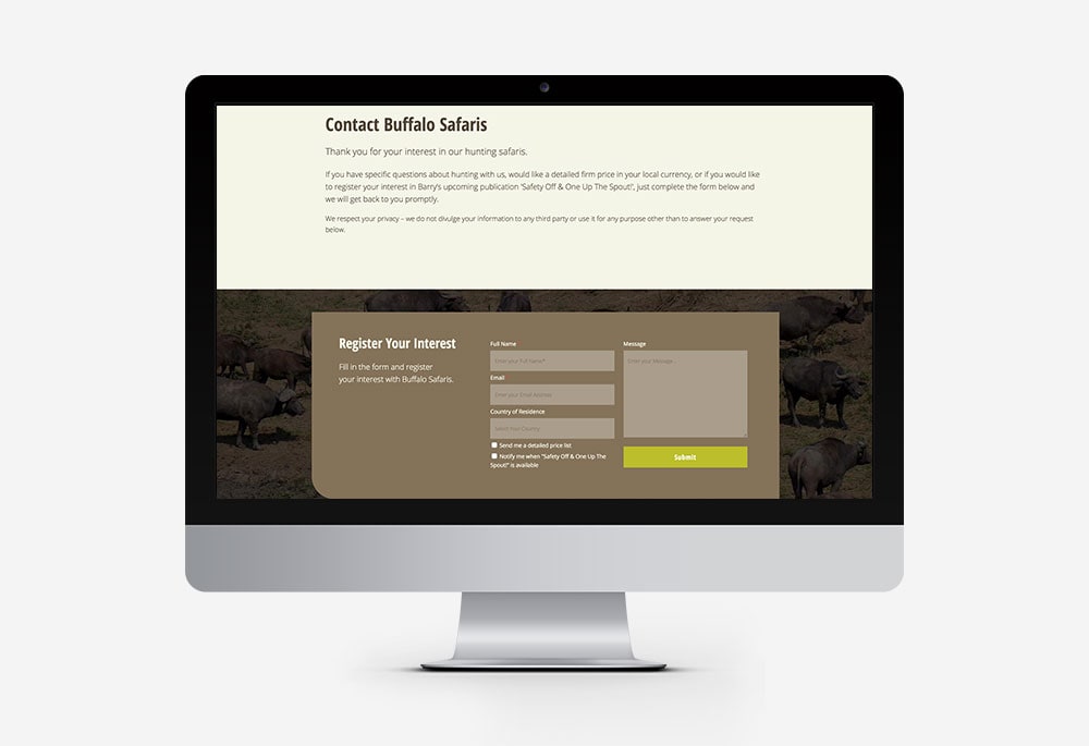 Buffalo Safaris - Website