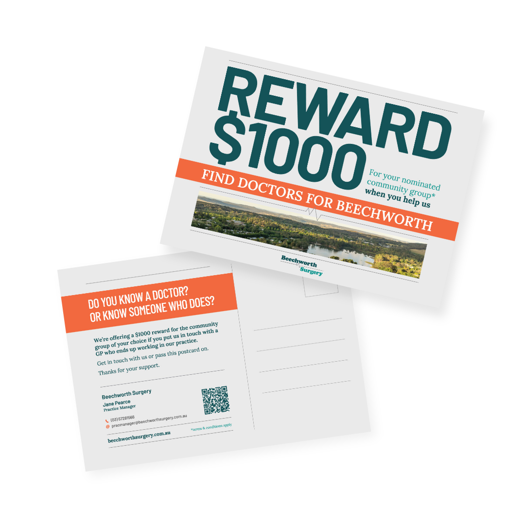 Beechworth Surgery | Reward Campaign - Postcard