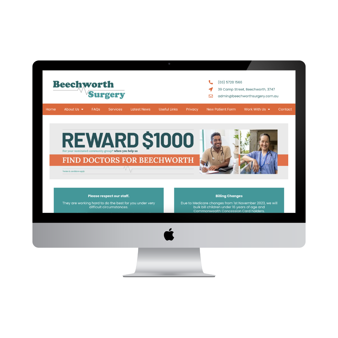 Beechworth Surgery | Reward Campaign - Website Banner