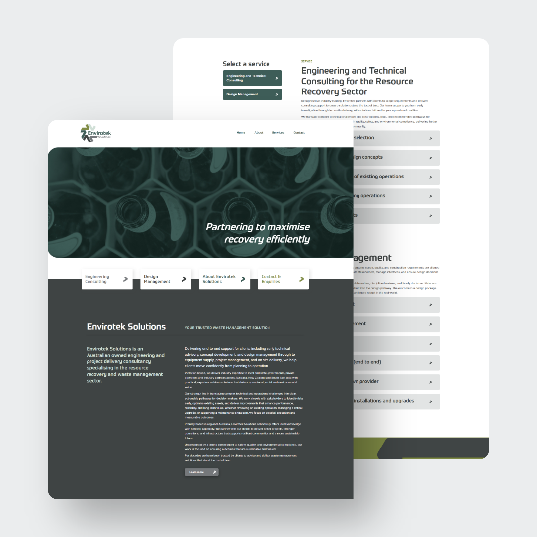 Envirotek Solutions - Website Envirotek Solutions - Website