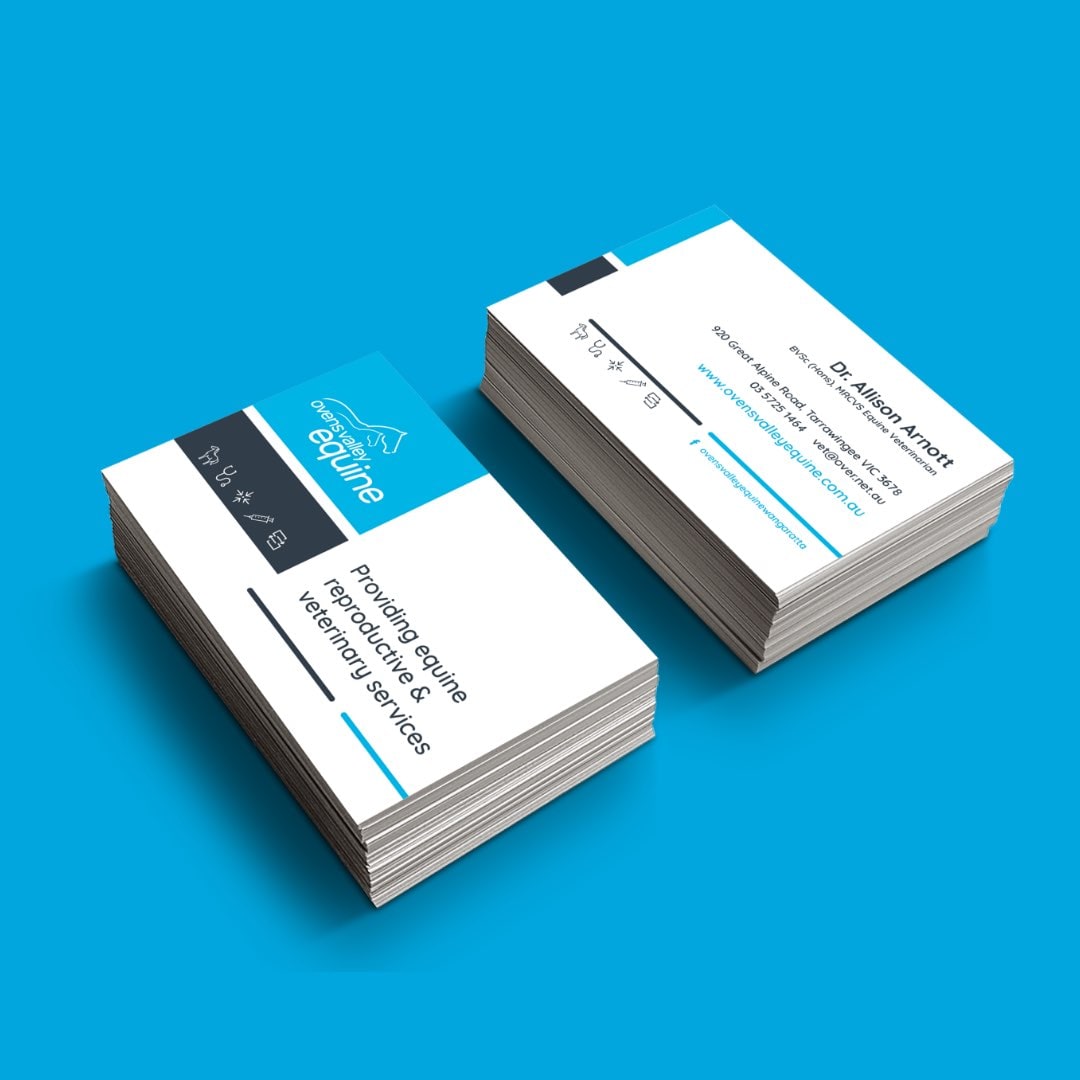 Ovens Valley Equine - Business Cards