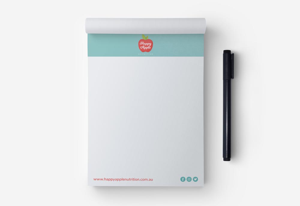 Happy Apples Nutrition - Notepad