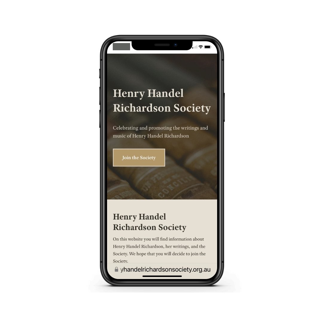 Henry Handel Richardson Society - Postcard