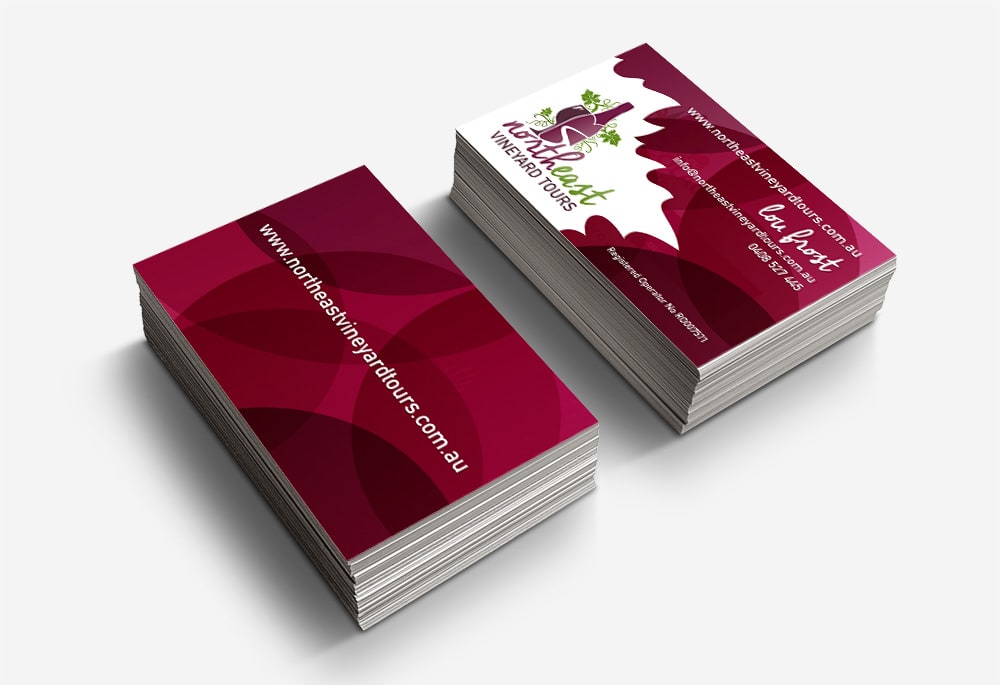 North East Vineyard Tours - Business Cards