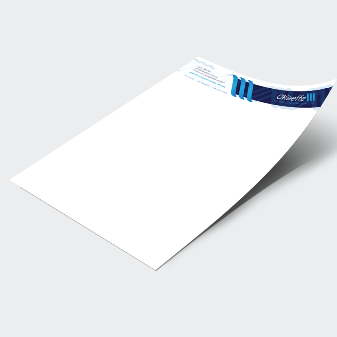 O'Keeffe Air Conditioning Services - Letterhead