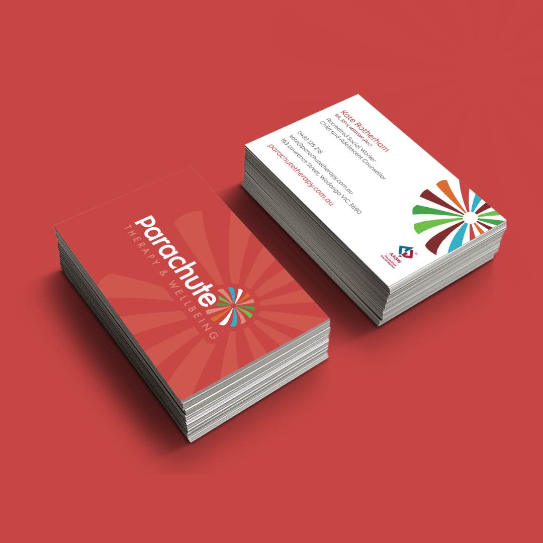 Parachute Therapy & Wellbeing - Business Cards