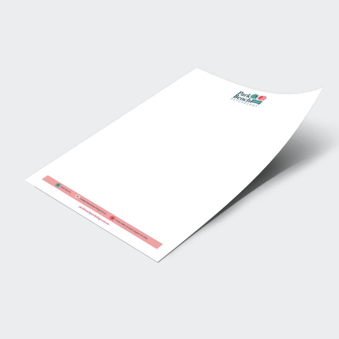 Park Bench Psychology - Letterhead