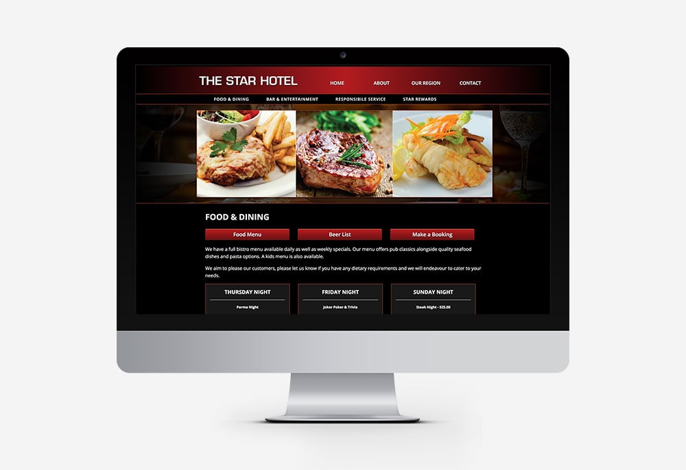 The Star Hotel - Website