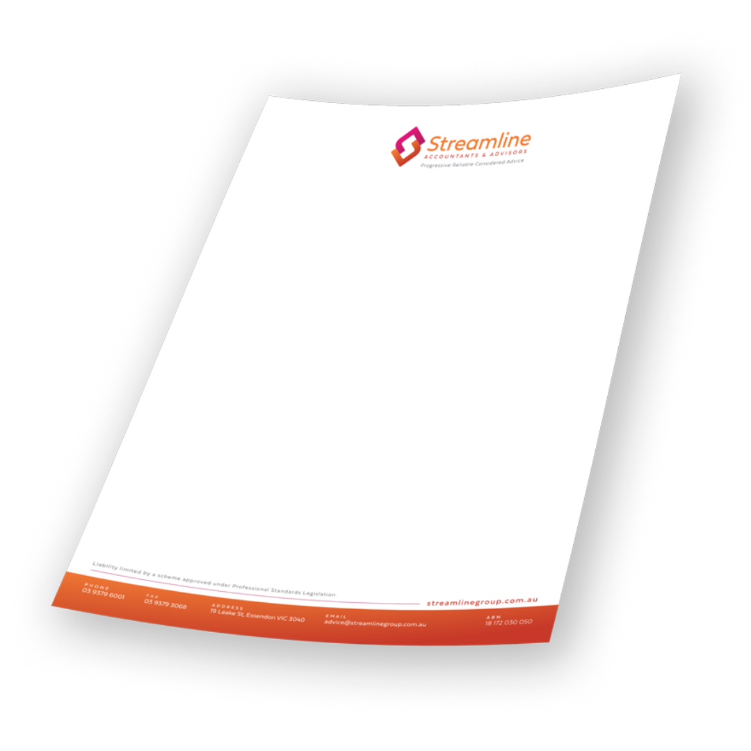 Streamline Accountants & Advisors - Letterhead