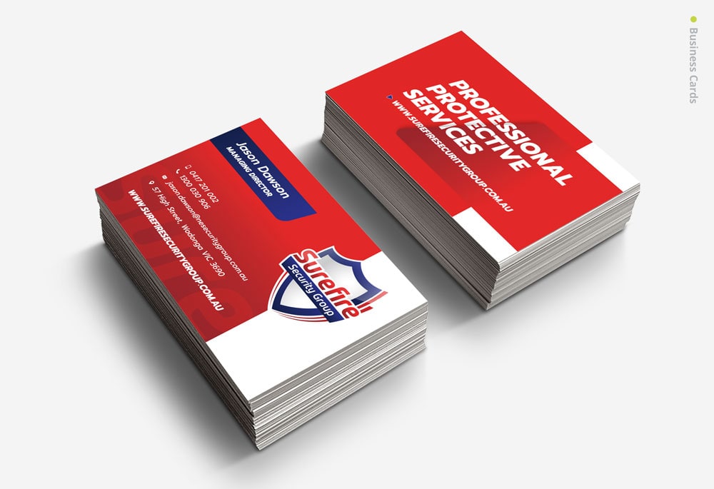 Surefire Security Group - Business Cards