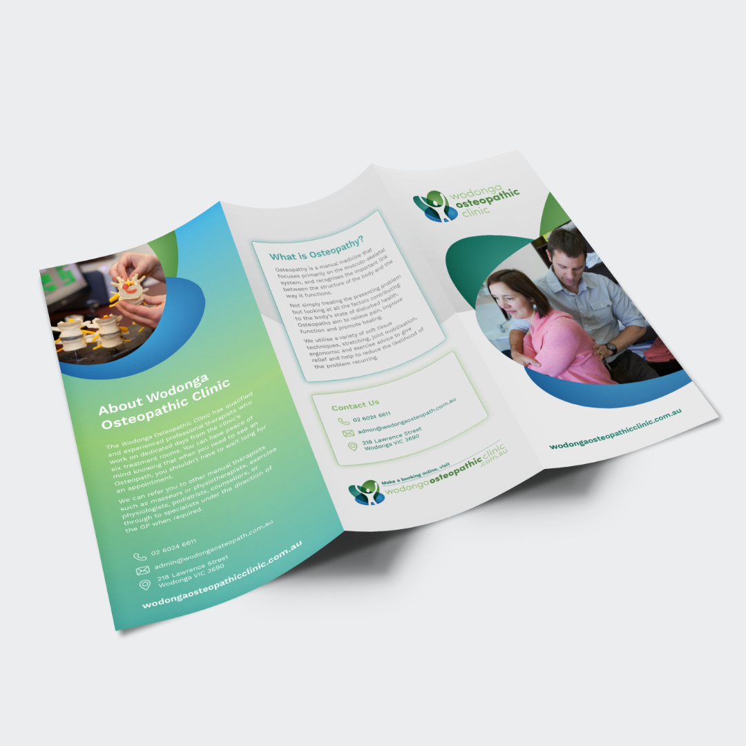 Wodonga Osteopathic Clinic - Trifold Brochure